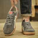 TÊNIS DE COURO MASCULINO MODA RETRÔ E CONFORTÁVEL