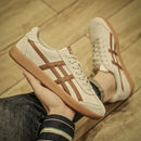 TÊNIS DE COURO MASCULINO MODA RETRÔ E CONFORTÁVEL