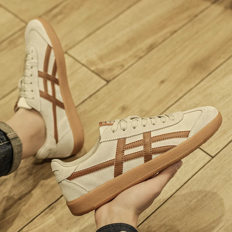 TÊNIS DE COURO MASCULINO MODA RETRÔ E CONFORTÁVEL